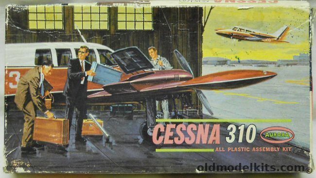Aurora 1/62 Cessna 310, 283-50 plastic model kit